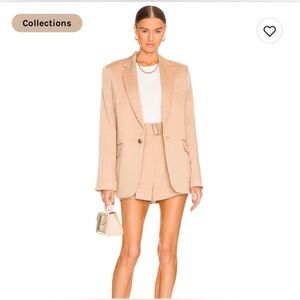 A.L.C. Oversized Blazer – Camel/Tan – Structured Shoulders